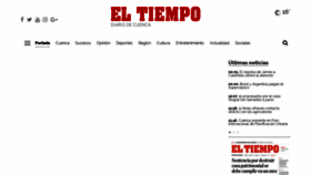 What Eltiempo.com.ec website looked like in 2019 (4 years ago)