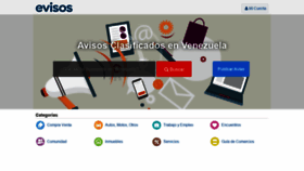 What Evisos.com.ve website looked like in 2019 (5 years ago)