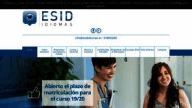 What Esididiomas.es website looked like in 2019 (4 years ago)