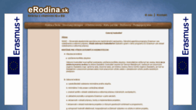 What Erodina.sk website looked like in 2019 (4 years ago)