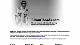 What Eltonchords.com website looked like in 2019 (4 years ago)