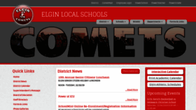 What Elginschools.org website looked like in 2019 (4 years ago)