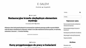 What E-salem.pl website looked like in 2019 (4 years ago)