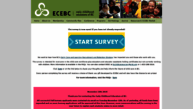 What Ecebc.ca website looked like in 2019 (4 years ago)