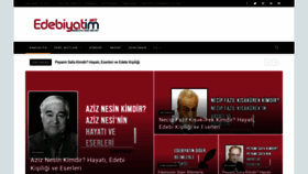 What Edebiyatim.net website looked like in 2019 (4 years ago)