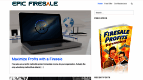 What Epicfiresale.com website looked like in 2019 (4 years ago)