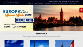 What Euromundo.com.mx website looked like in 2019 (4 years ago)