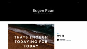 What Eugenpaun.ro website looked like in 2019 (4 years ago)