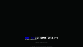 What Extragenerators.xyz website looked like in 2019 (4 years ago)