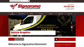 What Edmontonsignarama.com website looked like in 2019 (4 years ago)