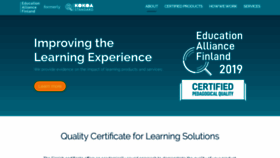 What Educationalliancefinland.com website looked like in 2019 (4 years ago)