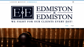 What Edmistonlaw.net website looked like in 2019 (4 years ago)