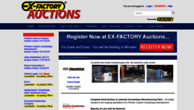 What Exfactoryauctions.com website looked like in 2019 (4 years ago)
