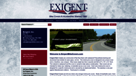 What Exigentbikecovers.com website looked like in 2019 (4 years ago)
