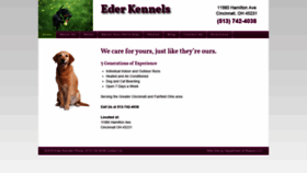 What Ederkennels.com website looked like in 2019 (4 years ago)
