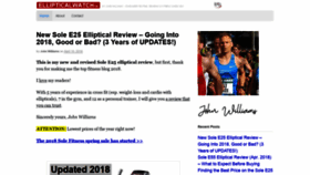 What Ellipticalwatch.com website looked like in 2019 (4 years ago)