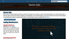 What Electriccoils.net website looked like in 2019 (4 years ago)