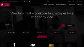 What Escapemania.cz website looked like in 2019 (4 years ago)