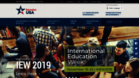 What Educationusa.info website looked like in 2019 (4 years ago)