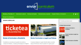 What Enviarcurriculum.es website looked like in 2019 (4 years ago)