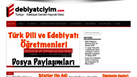 What Edebiyatciyim.com website looked like in 2019 (4 years ago)