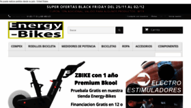 What Energy-bikes.es website looked like in 2019 (4 years ago)