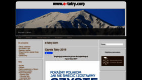 What E-tatry.com website looked like in 2019 (4 years ago)