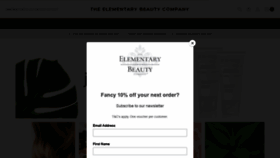 What Elementarybeauty.com website looked like in 2019 (4 years ago)