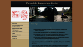 What Escondidoacupuncture.org website looked like in 2019 (4 years ago)