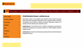 What Estudiar.edu.pe website looked like in 2019 (4 years ago)