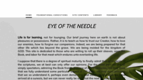 What Eyeoftheneedle.net website looked like in 2019 (4 years ago)