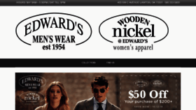 What Edwardsmensclothing.com website looked like in 2019 (4 years ago)