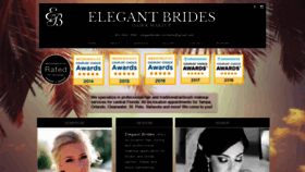 What Elegantbrideshairandmakeup.com website looked like in 2019 (4 years ago)