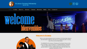 What Ecclesiachurch.com website looked like in 2019 (4 years ago)