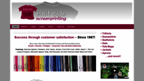 What Eastsidescreenprinting.com website looked like in 2019 (4 years ago)