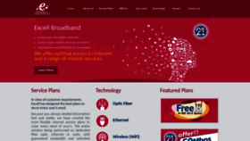 What Excellbroadband.com website looked like in 2019 (4 years ago)