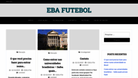What Ebafutebol.com.br website looked like in 2019 (4 years ago)
