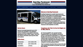 What Eastbayparatransit.org website looked like in 2019 (4 years ago)