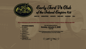 What Earlyfordv8ie.org website looked like in 2019 (4 years ago)