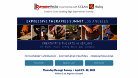 What Expressivetherapiessummit.la website looked like in 2019 (4 years ago)
