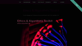 What Ethicstoolkit.ai website looked like in 2019 (4 years ago)