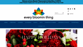 What Everybloominthing.org website looked like in 2019 (4 years ago)
