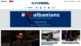 What Euronews.al website looked like in 2019 (4 years ago)