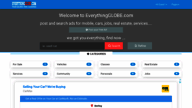 What Everythingglobe.com website looked like in 2019 (4 years ago)