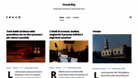 What Einaudiblog.it website looked like in 2019 (4 years ago)