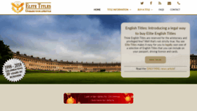 What Elitetitles.co.uk website looked like in 2019 (4 years ago)