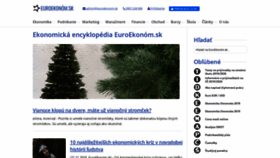 What Euroekonom.sk website looked like in 2019 (4 years ago)