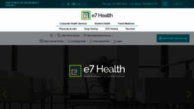 What E7health.com website looked like in 2019 (4 years ago)
