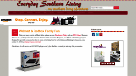 What Everydaysouthernliving.com website looked like in 2019 (4 years ago)