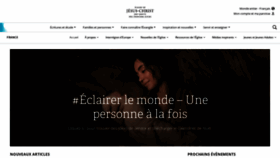What Eglisedejesuschrist.fr website looked like in 2019 (4 years ago)